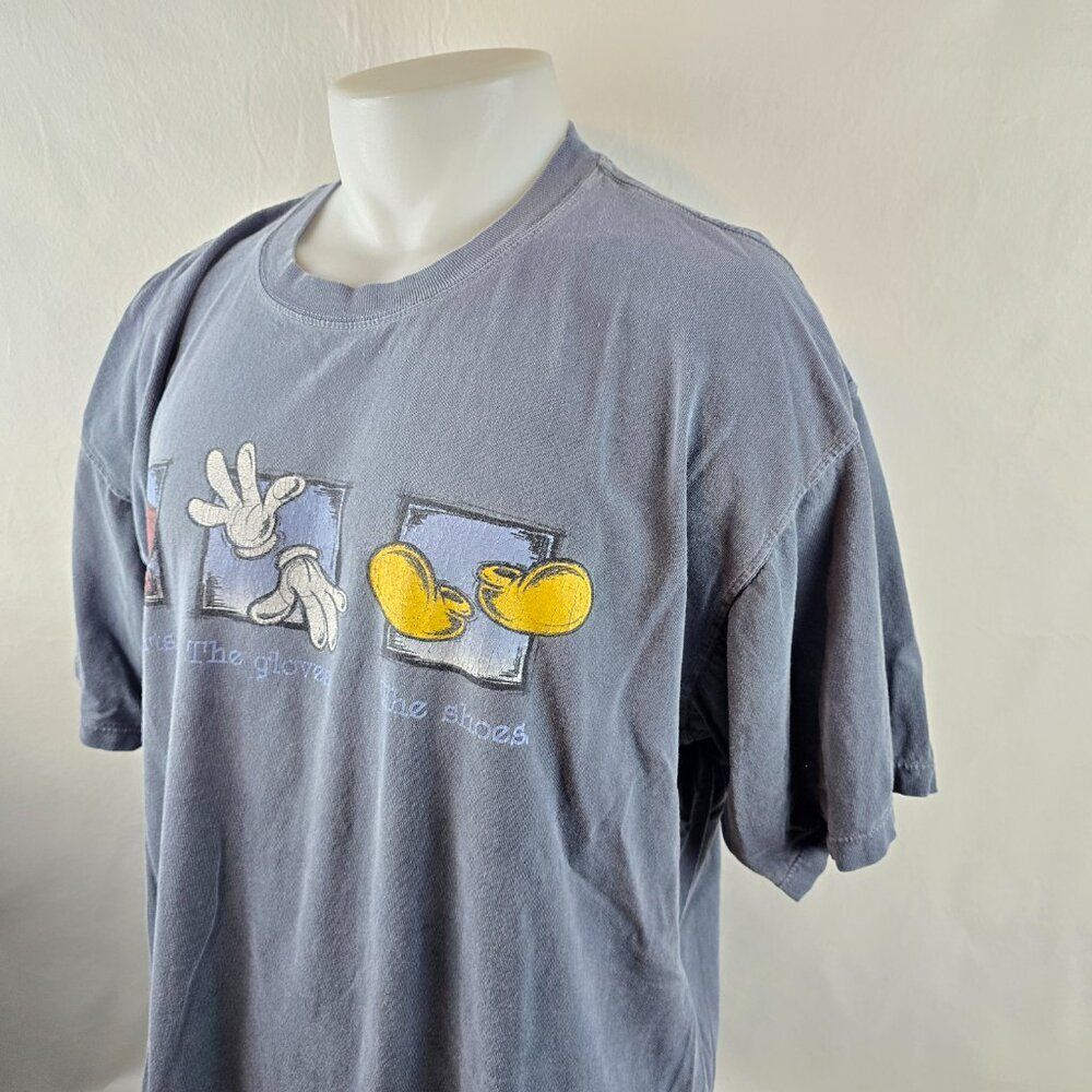 Mickey Inc Graphic T Shirt Mens XL Blue Disney Mickey Mouse Graphic Tee USA Made - Picture 5 of 9
